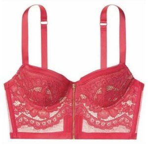 Victorias Secret Long Line Demi Red Very Sexy 34D